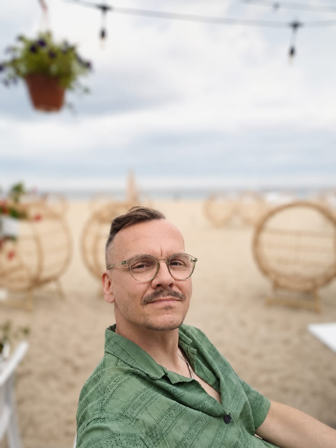 Łukasz Wrona outdoors, relaxed portrait